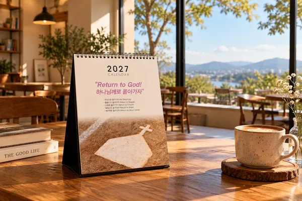 함께 바른교회 되기 ACT NOW 2027년 달력을 나눕니다.