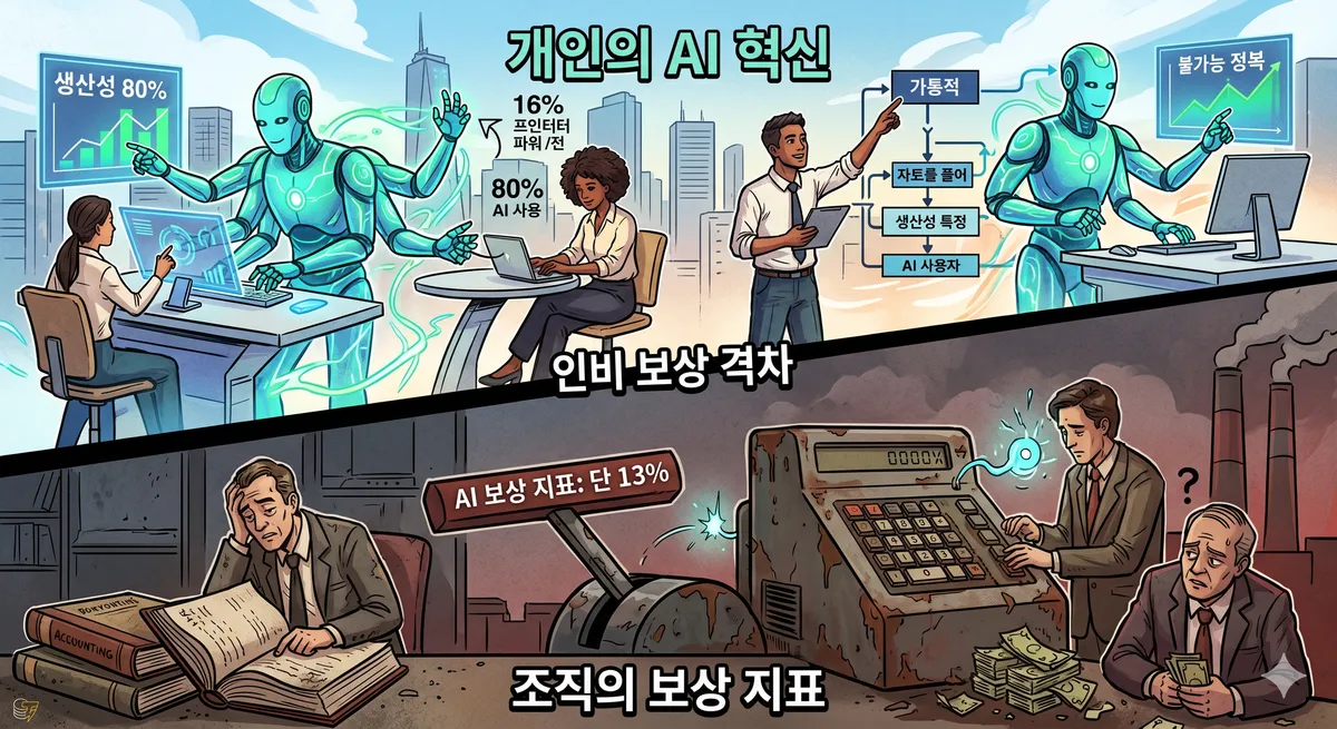 "일은 AI가 하는데 보상은 제자리"…마이크로소프트가 밝힌 'AI 혁신의 역설'