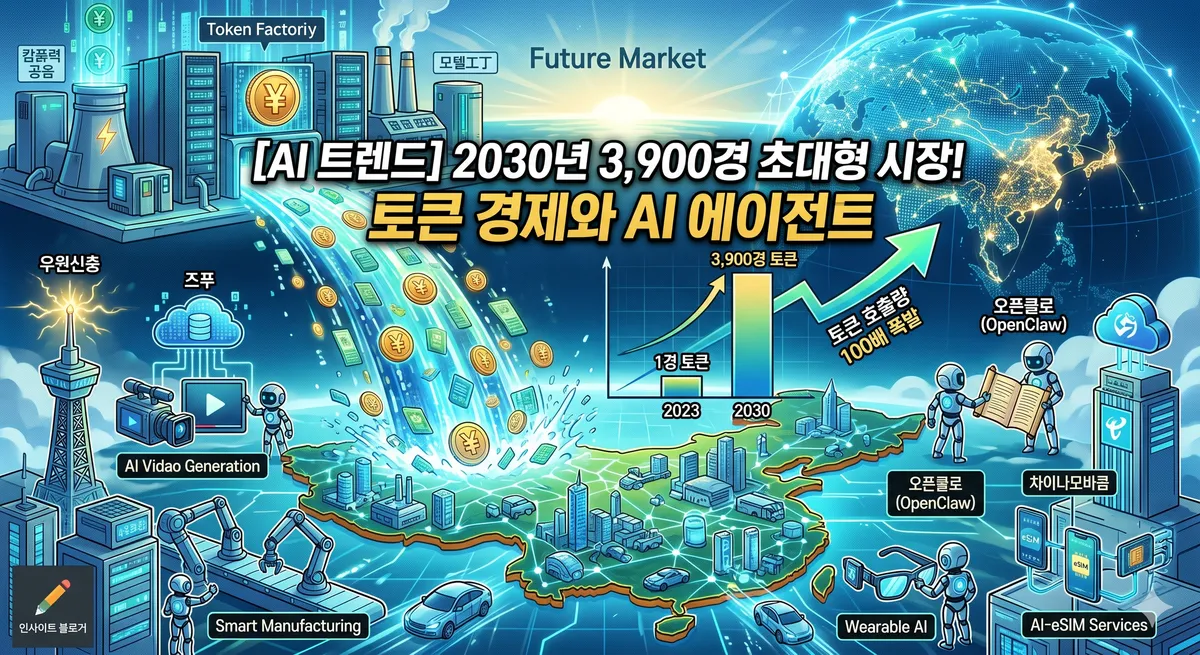 "데이터 가고 토큰 온다"… 2030년 ‘3,900경’ 초대형 시장 움직이는 중국의 AI 야망