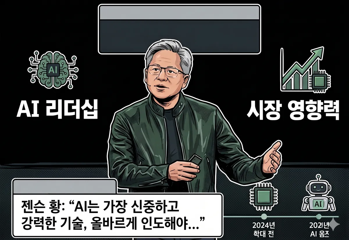 젠슨 황의 직격탄 "AI 공포 마케팅 멈춰라"... 위기의 항공업계와 뜻밖의 철학 열풍