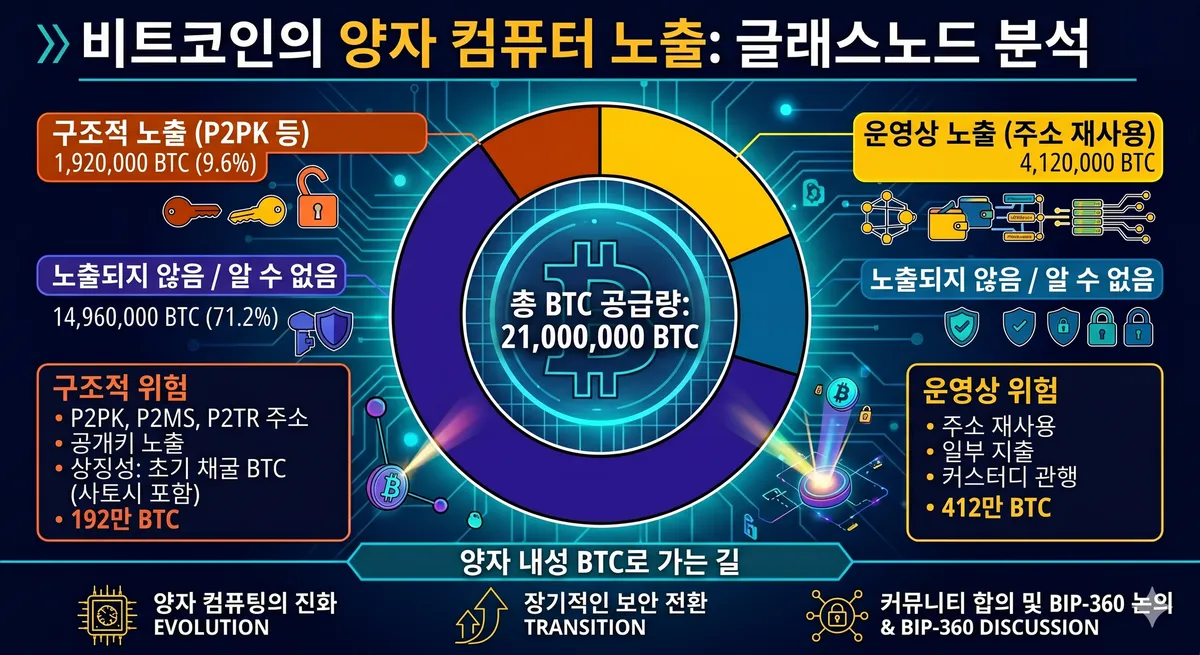 양자컴퓨팅 진화와 비트코인의 미래, 192만 BTC에 숨겨진 보안 리스크의 실체