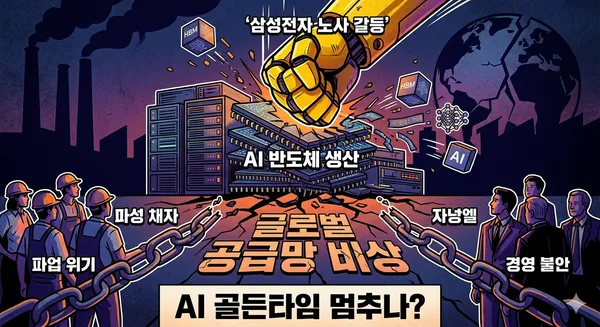 삼성전자 파업 초읽기, ‘AI 골든타임’ 멈추나…글로벌 공급망 ‘비상’
