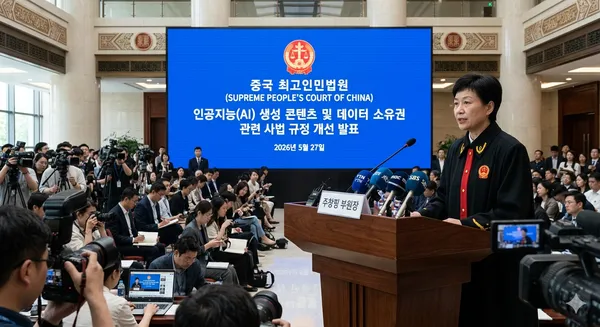 중국 최고인민법원 AI 저작권 사법 체계 대수술 예고