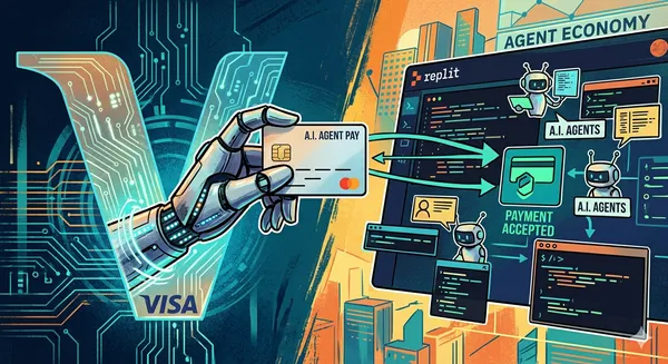 비자(Visa), 레플릿(Replit)과 손잡고 AI 에이전트 결제 시대 연다