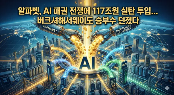 알파벳, AI 패권 전쟁에 117조원 실탄 투입... 버크셔해서웨이도 승부수 던졌다