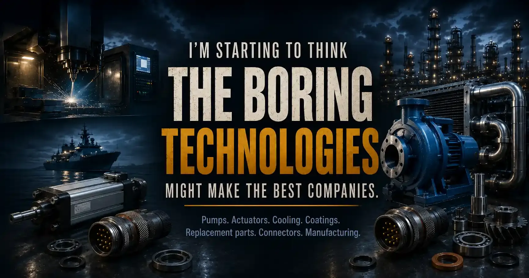 I’m Starting to Think the Boring Technologies Might Make the Best Companies