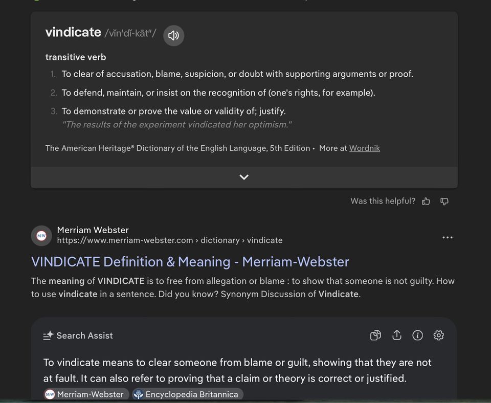 Vindicate