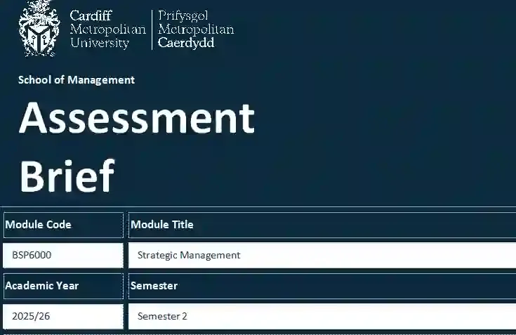 BSP6000 AssessmentTask: You must produce a poster in a suitable academic format summarising your analysis and evaluation of the chosen company’s competitive environment using Porter’s Five Forces model