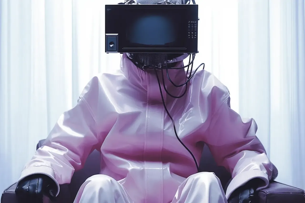 TV Head Surreal Portrait