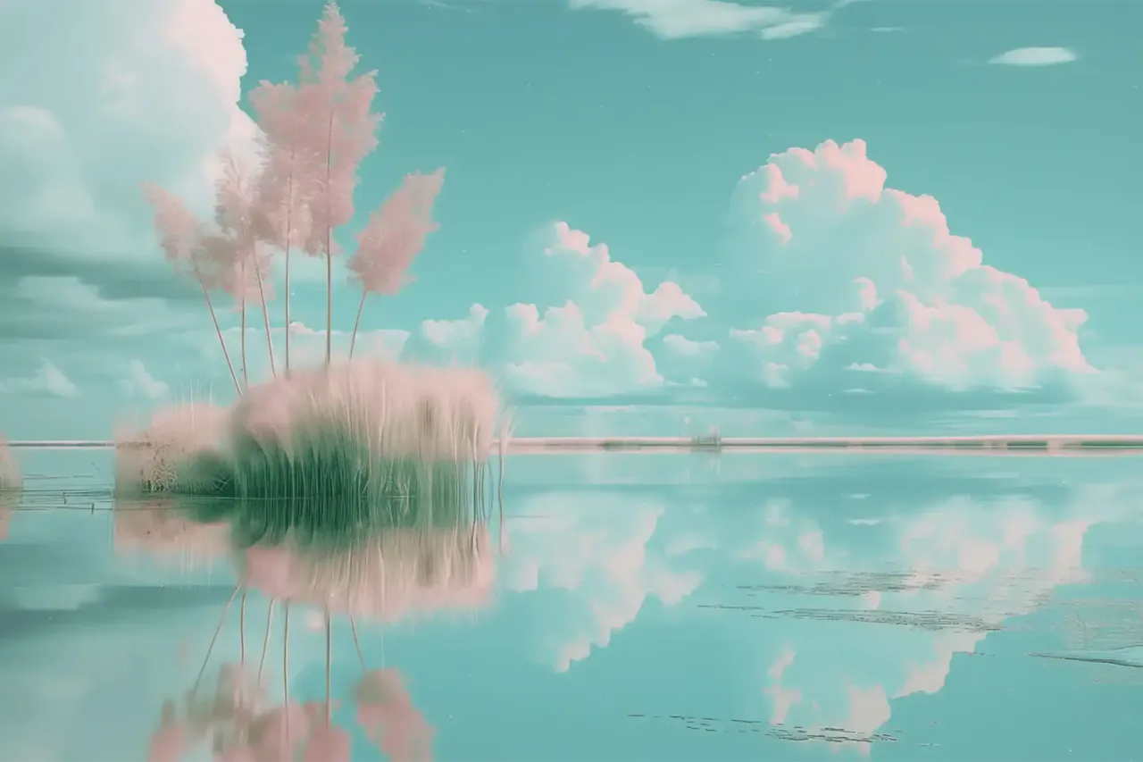 Serene Pastel Landscape