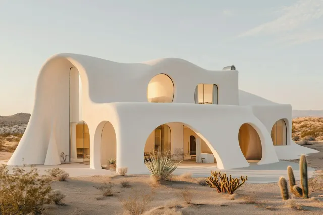 Futuristic Architecture in Desert