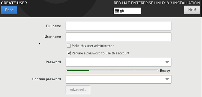 Red Hat Enterprise Linux 8 Create User
