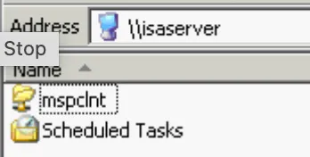 ISA Firewall Client Fileshare
