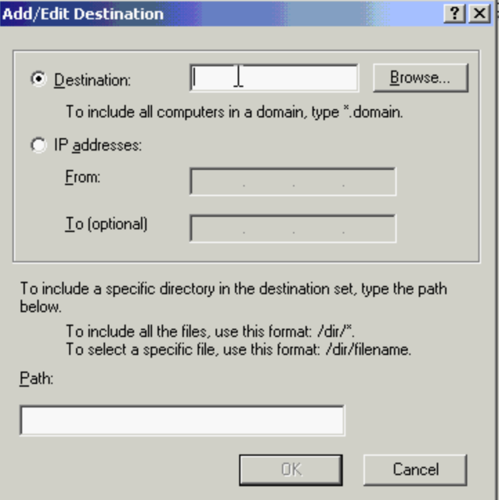 ISA Destination sets