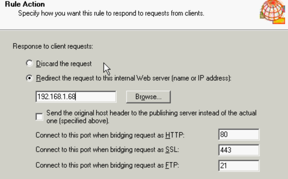 Destination Set Action