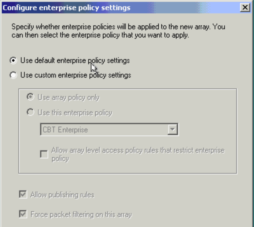 Array Polices