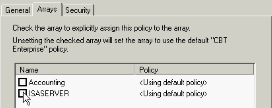 Array Enterprise policy
