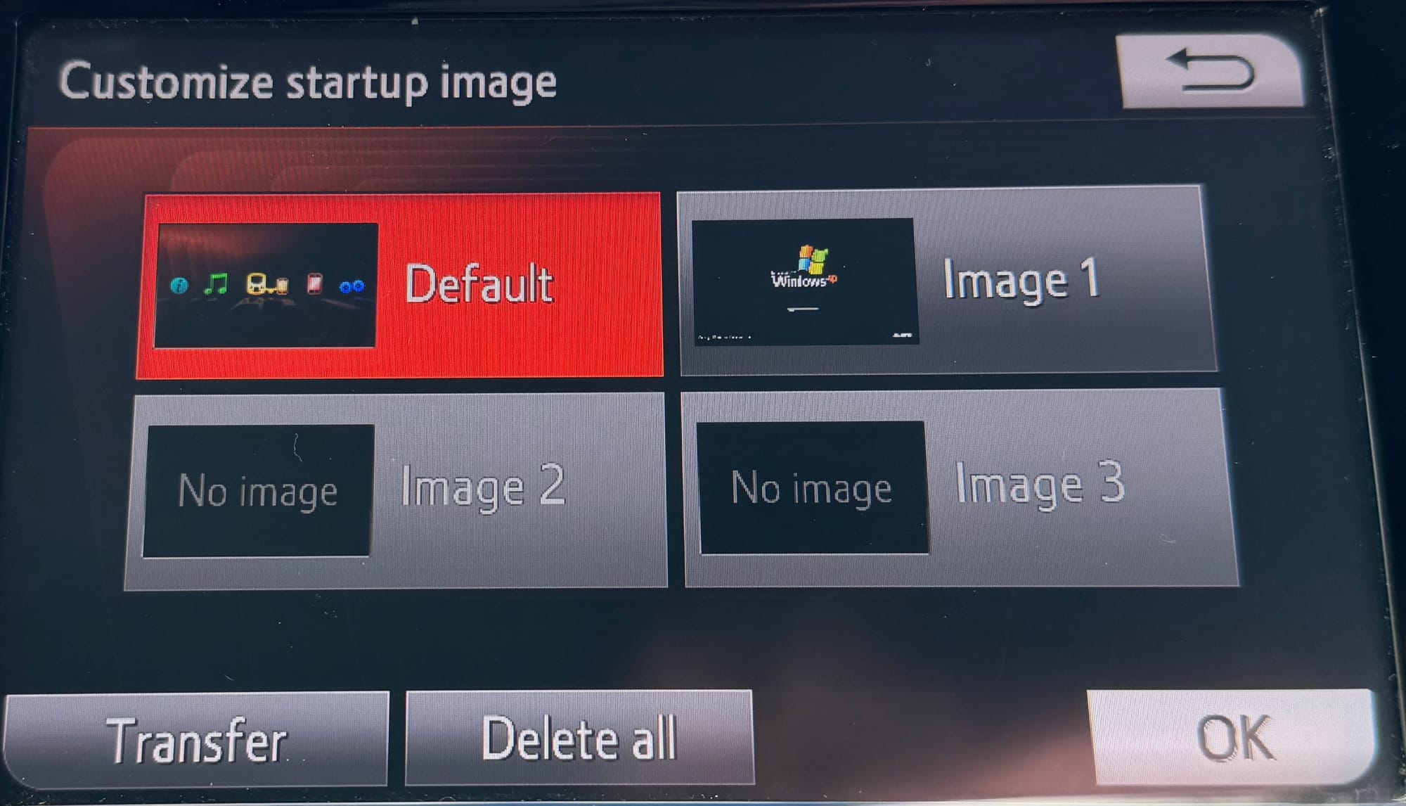 x-touch Customize startup image