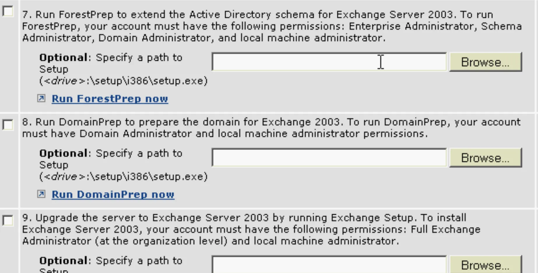 Forest Prep and Domain Prep