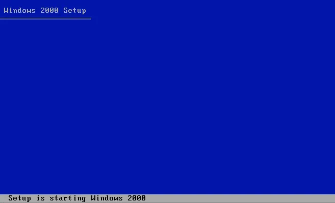 Windows 2000 Setup