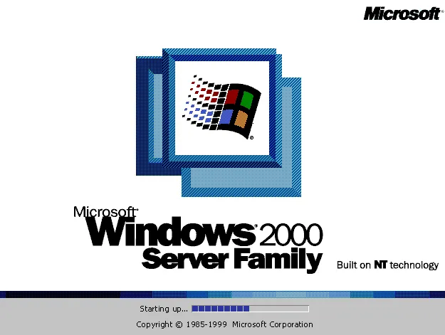 Windows 2000 Server Boot Scree