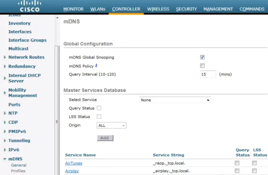 mDNS Master Services Database