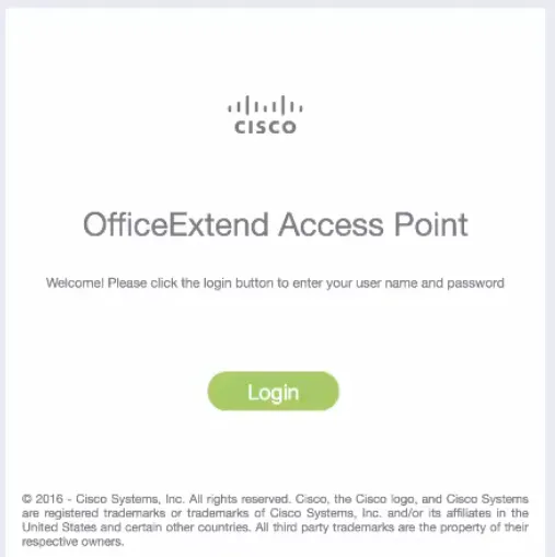 OfficeExtend Access Point Login
