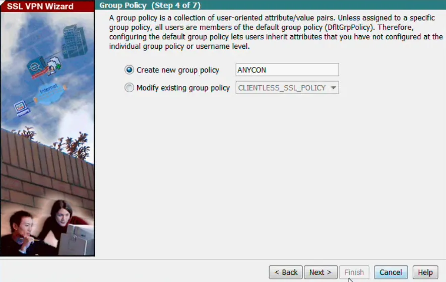 SSL VPN Group Policy