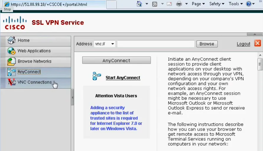 SSL VPN Client Portal