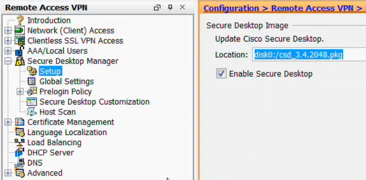 Cisco Secure Desktop Image