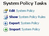 System Policy Tasks