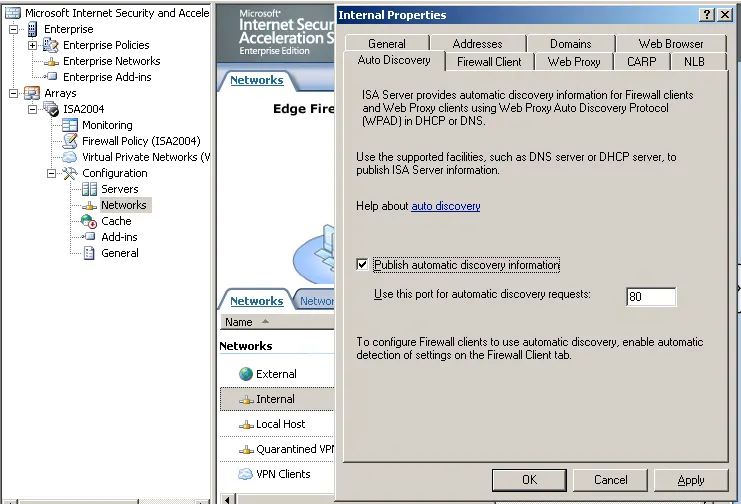 Auto Discovery Settings