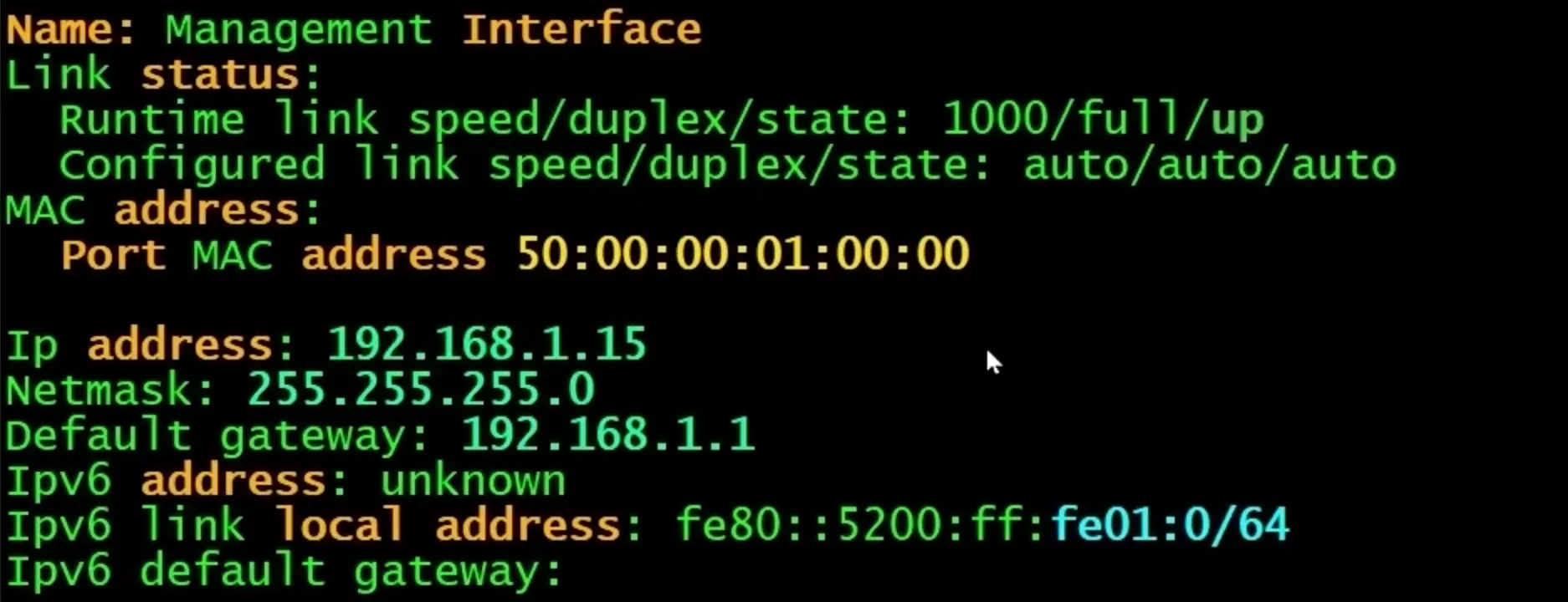 Palo Alto Management Interface CLI