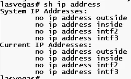 PIX Show IP Address