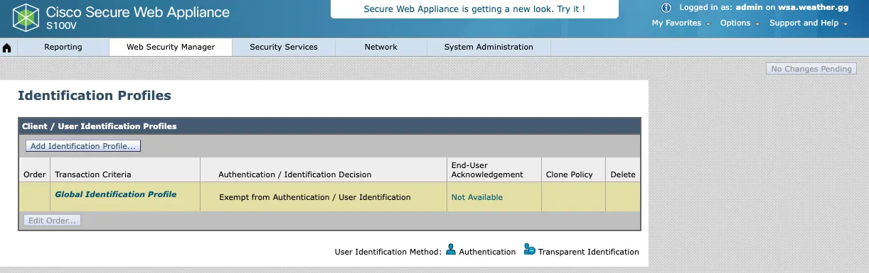 Identification Profiles