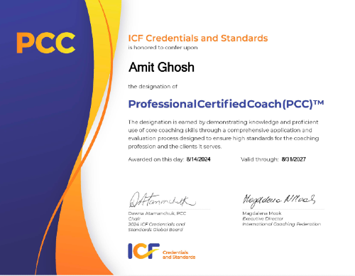 ICF Professional Certified Coach credential