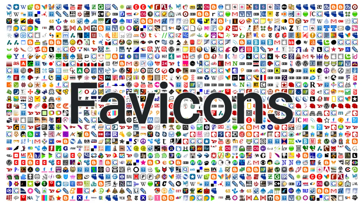 A big grid featuring small favicons from popular websites.