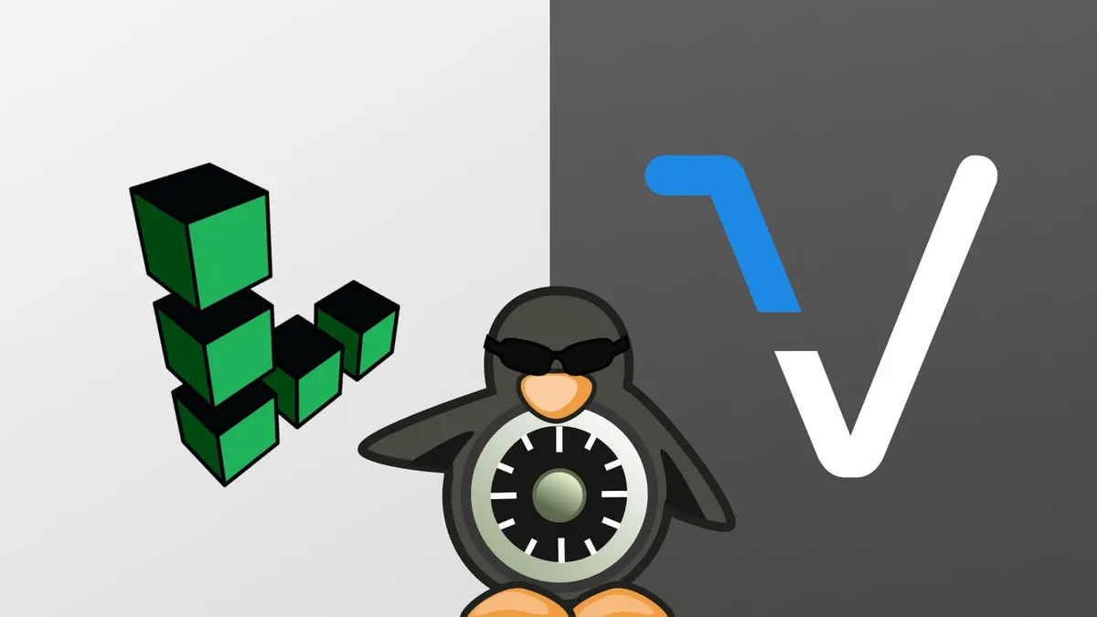 The Linode logo side-by-side with the Vutr, with the SELinux “tux” logo in the foreground between the two.