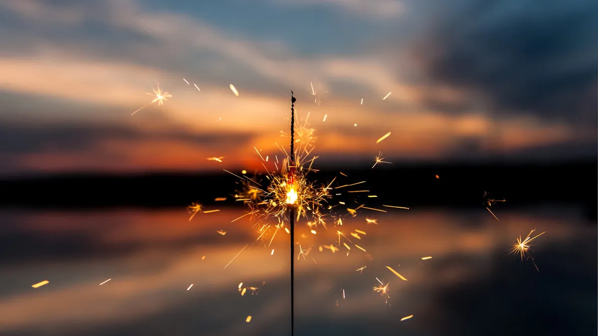 A sparkler.
