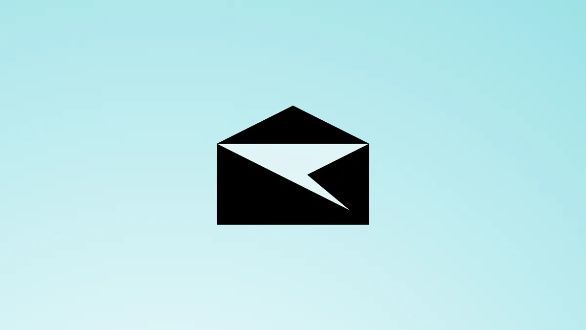 The Outlook Mail (Windows 10 Mail) app icon against a blue background.
