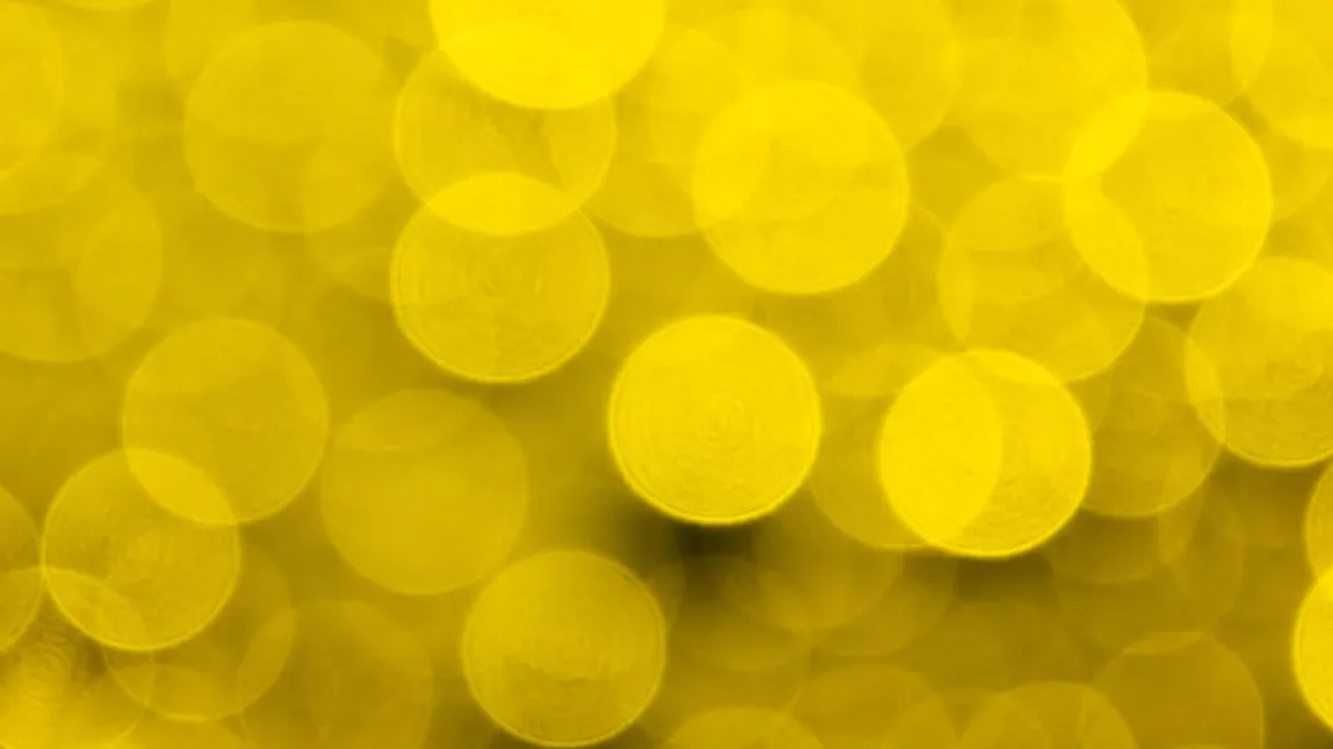 Abstract yellow circles.
