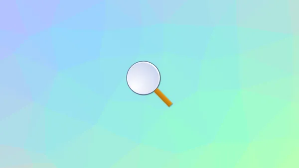 A spyglass icon against an abstract background.