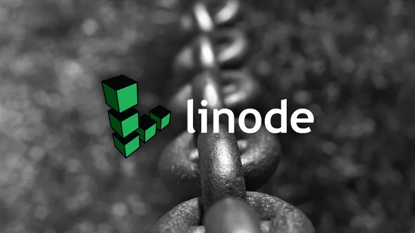 The Linode logo with a link-chain in the background.