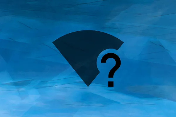 A Wi-Fi symbol with an insert question mark indicating that the current network connectivity status is unknown.