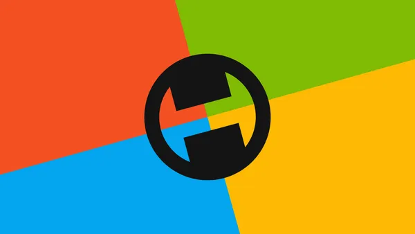 The Windows Timeline browser extension logo set against the Microsoft logo in the backgroun.
