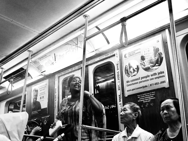 Itinerant Bible Toting Preacher Smothers Commuters.