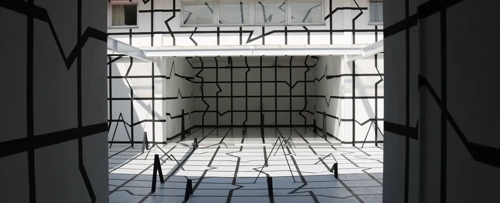 "Contours of Thinking" by Esther Stocker (Awashima)