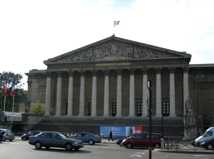 Palais Bourbon - home of the National Assembly (aka the lower legislative chamber of the French Parliament)