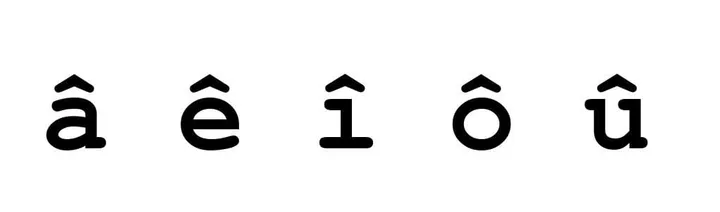 A few things about the circumflex accent in French