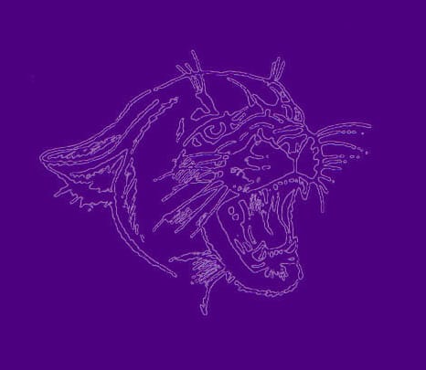 Panther Logo Purple